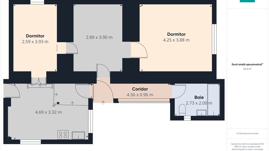 Casă individuală 90 mp, teren 719 mp în Murani - Poză 8