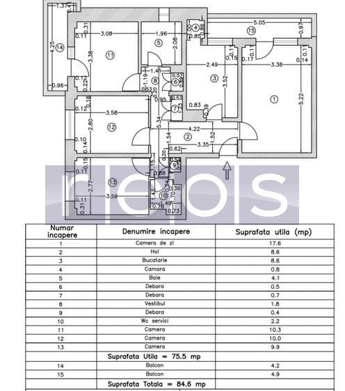 VANZARE 4 CAMERE -DECOMANDAT-Metrou Brancoveanu- Orasel Copiiilor - Poză 13