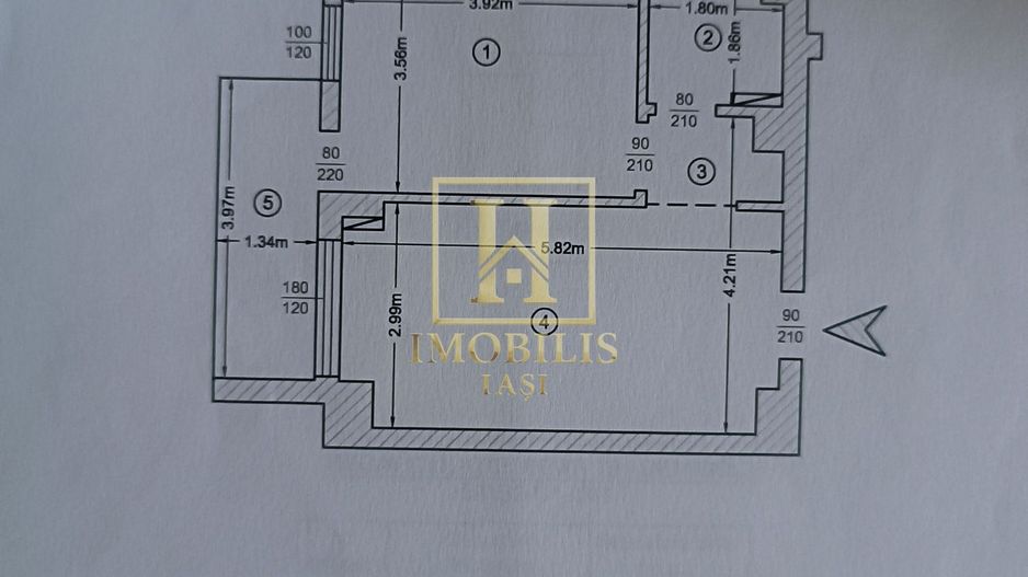 Apartament 2 camere cochet SD 41 mp. Pacurari 95000 euro - Poză 8