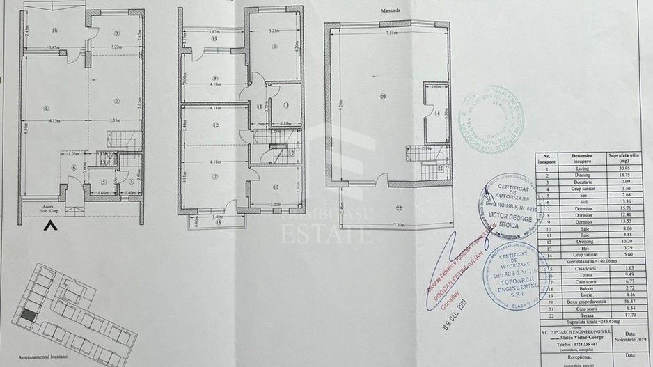 VOLUNTARI - Matei Millo | Vila 245 mp | Complex rezidential - Schiță 2