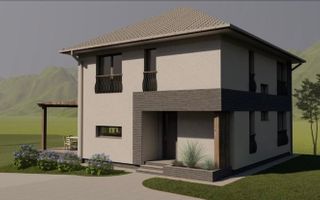 Casa individuala de vanzare, 5 camere, dressing, 3 bai, 600mp curte - Poză 2