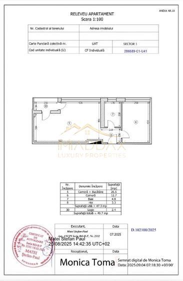 Apartament 2 camere // Bloc Boutique // Parcare inclusa // Straulesti - Schiță 10