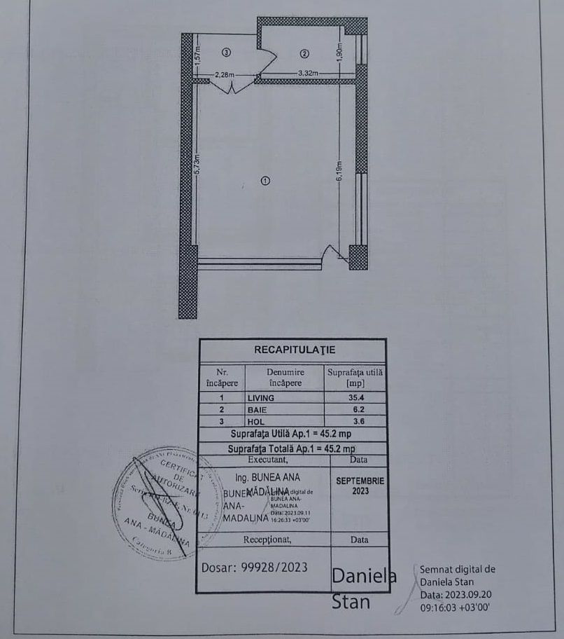 Vanzare apartament 3 camere Jiului - pretabil spatiu comercial - Schiță 15