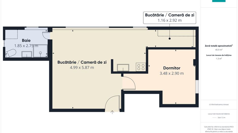 Apartament modern cu 2 camere în Alfa - Poză 5