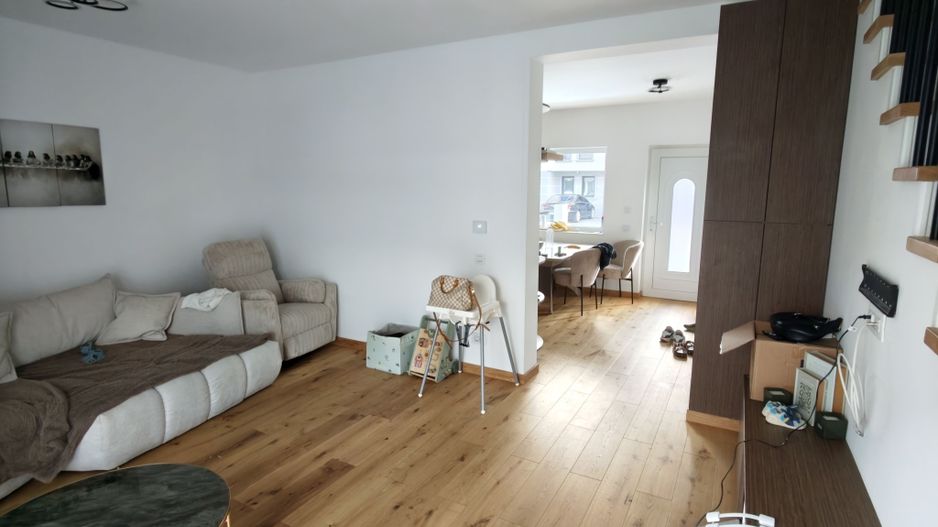 Casa Insiruita Sacalaz P+E+M 4 Camere,3 Bai,Clasa Energetica A+, Mobilata - Poză 2
