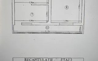 Apartament cu 2 camere - 51 mp - Strada Soarelui - Bloc 2019. - Schiță 4