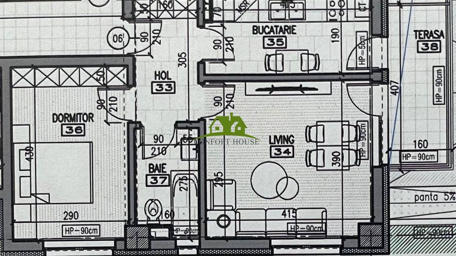 Apartament 2 camere, bloc nou, P+3, Ap.06, Parter, Bl.3 - CP2440333 - Poză 6
