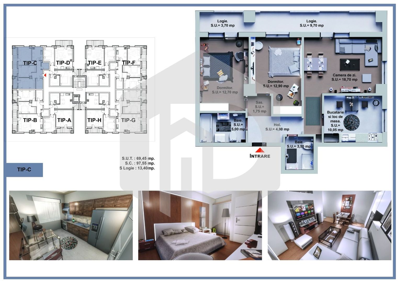 Decomandat | Apartament | 3 camere  | Decomandat | Zona De Vest - Poză 5