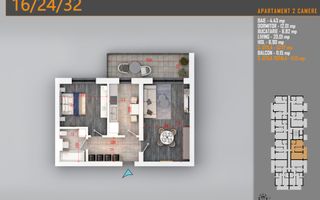 Apartament 2 Camere, Comision 0%, Pallady - 12 min metrou Teclu - Poză 3