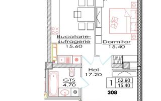 Vânzare, apartament, o cameră, str. Ialoveni, Telecentru - Poză 3