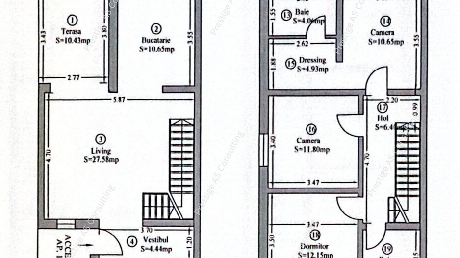 Duplex nemobilat | 4 camere+3 bai | 350mp Teren- Ikea-Dumbravita - Schiță 8