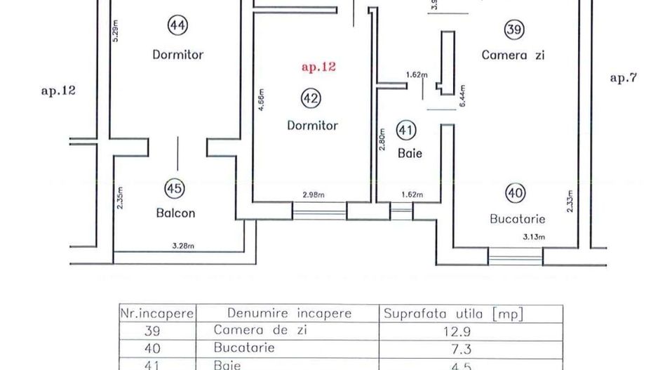 Apartament cu 3 camere si loc de parcare - Kaufland - Poză 11