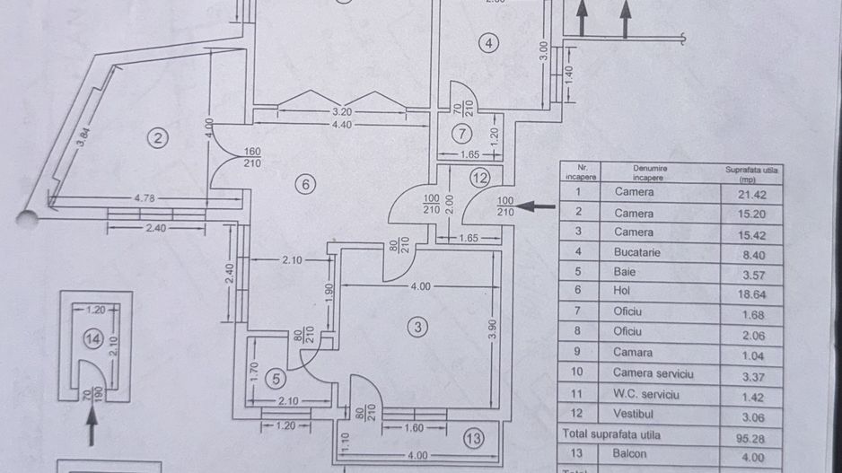 Apartament 4 Camere-Mantuleasa -100mp fără risc/fără urgenta - Poză 11