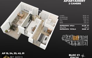 2cam. total dec. 3min metrou Berceni