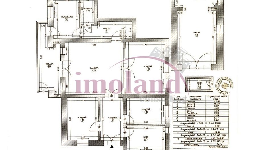 Vanzare - apartament 4 camere - rezidential|office - Aviatorilor-Parcul Kiseleff - Schiță 17