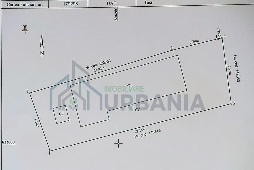 Teren 267 mp cu casă bătrânească (Sc 91 mp) str.ALBINEȚ/ Podul de Fier, Tg.Cucu - Poză 3