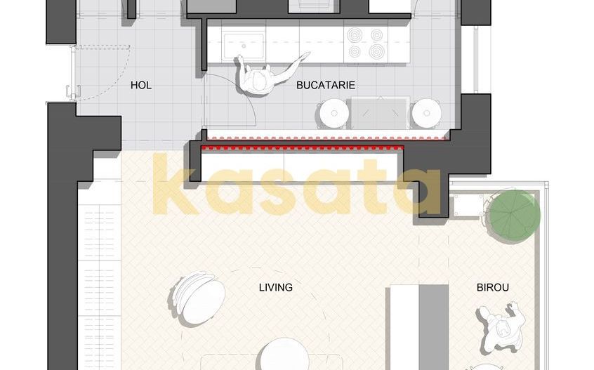 OPORTUNITATE | STUDIO MODERN | BLOC 1986 | COLENTINA |CENTRALA PROPRIE - Schiță 13