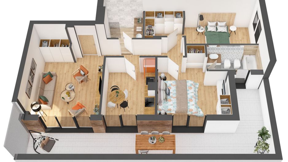 Penthouse 3 camere în bloc nou ARED City - Poză 13