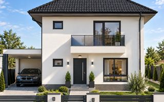 Casă individuală modernă – 3 dormitoare – terasă – carport – teren 400 mp - Poză 1