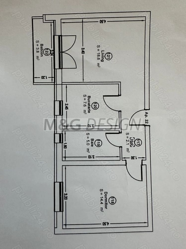 Vand apartament 2 camere decomandat,Braytim - Poză 8