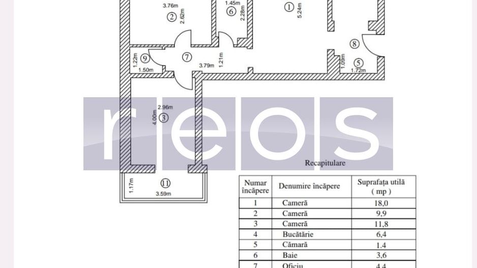 VANZARE APARTAMENT 3 CAMERE DUBLU VEDERE 70MP PARKLAKE DRISTOR TITAN - Poză 17