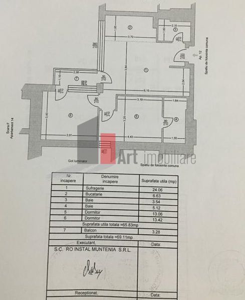 Apartament 3 camere Titan - Schiță 8