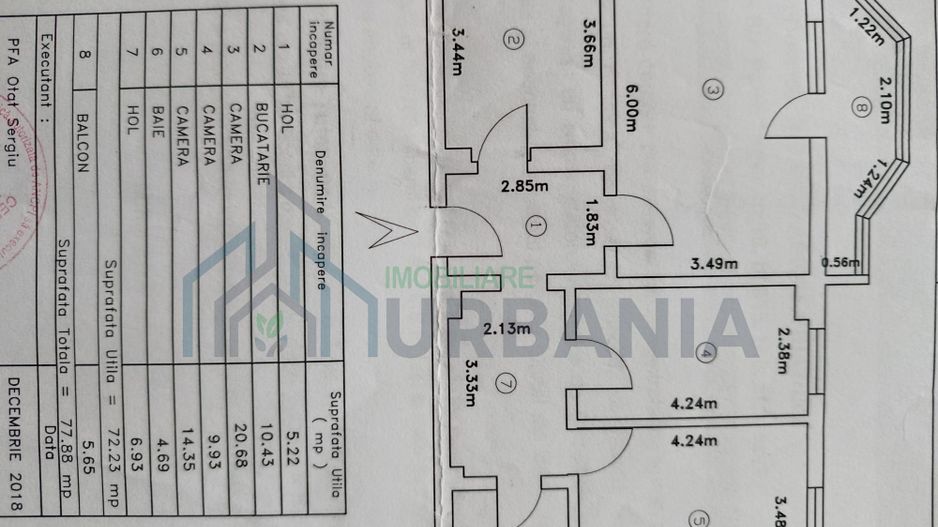 Apartament 3 camere, 78 mp, Esplanada Nicolina, etaj 1 - Poză 1