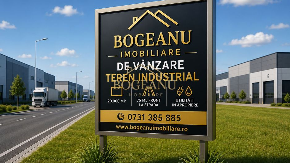 BG179-TEREN INDUSTRIAL PREMIUM 20.000 MP | 75 ML FRONT-CALEA ȘAGULUI - Poză 3