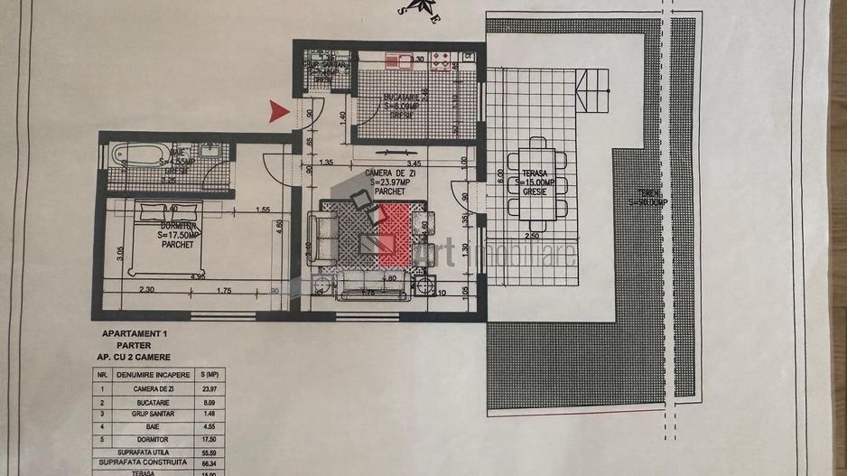 Apartament 2 camere si curte proprie - Poză 2