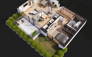 Apartament 2 camere de vanzare cu grădină - Poză 1