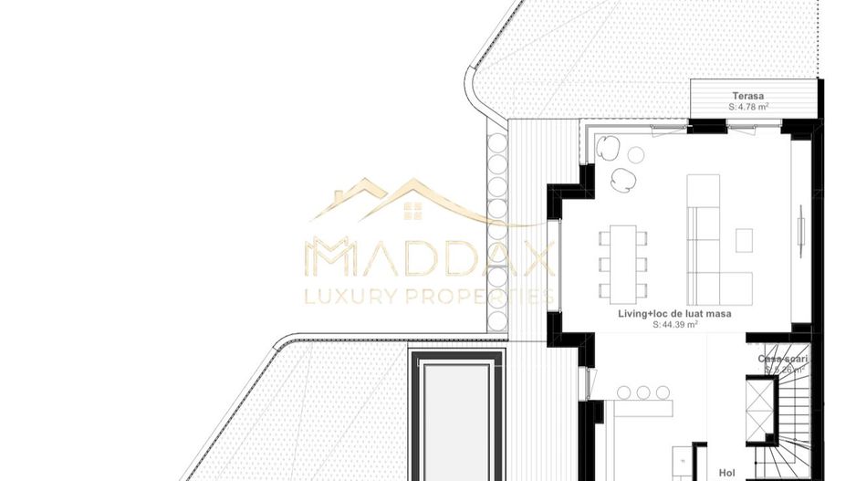 Vila cu 5 camere  *366mp* / Curte privată + piscina*315mp*/ Pipera - Lake View - Schiță 77