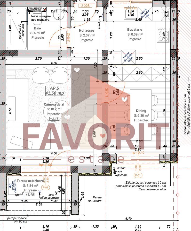 Compartimentare eficienta. Terasa generoasa. Finisaje la alegere. - Schiță 17