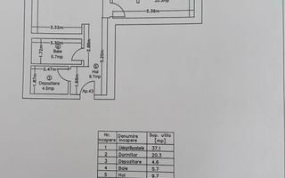 Apartament 2 camere | 77,4 mp utili + logie 11,7 mp | Finisaje premium - Schiță 21