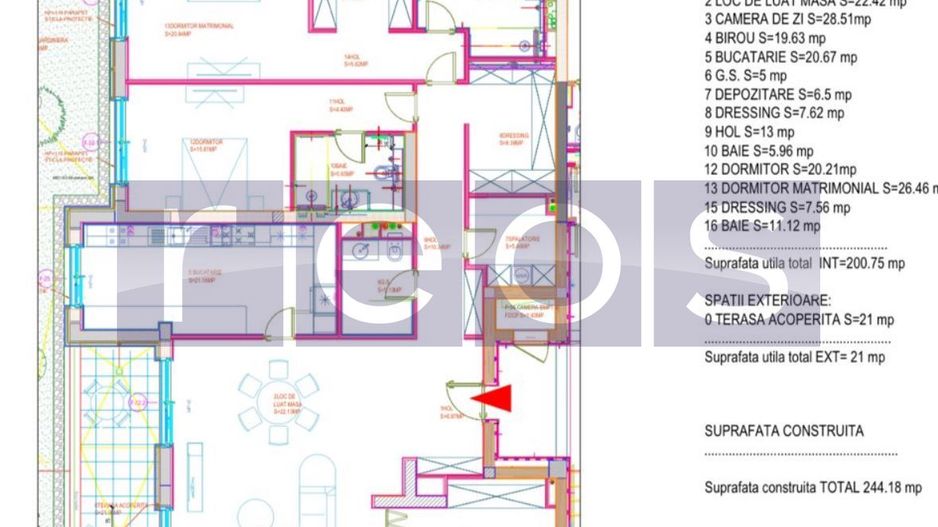 APARTAMENT ZAMBACCIAN PREMIUM | 200 MP 4 CAMERE| LOC PARCARE - Poză 26