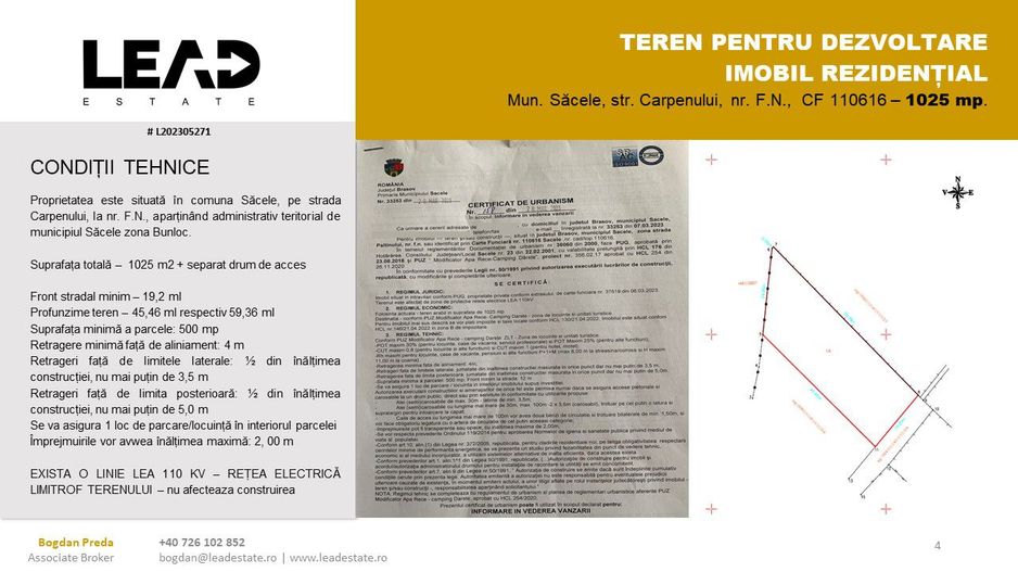 OPORTUNITATE INVESTIȚIE DEZVOLTARE REZIDENȚIALĂ / REȘEDINȚĂ - Poză 3
