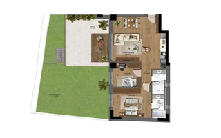 Apartament 3 camere nou, cu terasa Pta-Unirii AP05B - Schiță 20