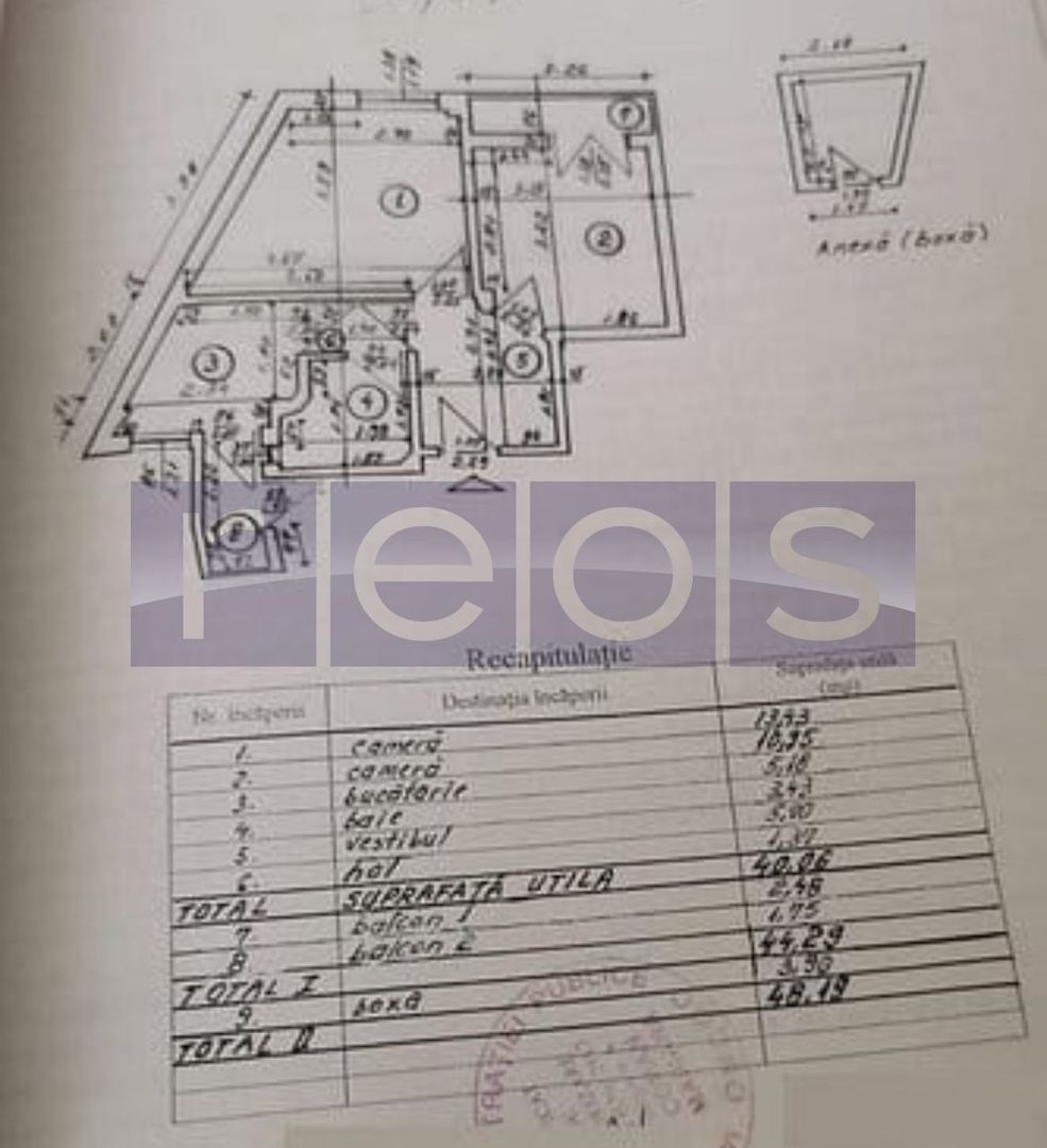 VANZARE 2 CAMERE + 2 BALCOANE | POPA TATU - Schiță 16