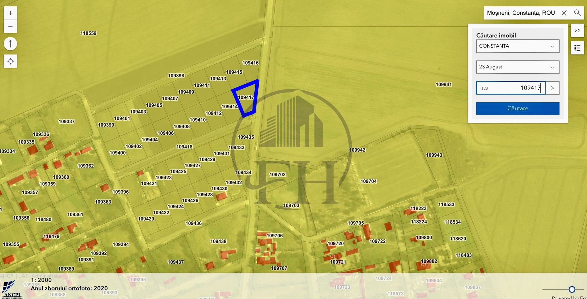 Teren intravilan de vanzare Mosneni, 23 August - Poză 1