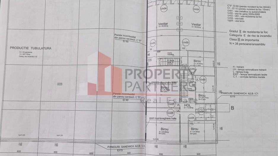 Hală de Producție / Depozitare – 1.740 mp – Zona Centura București / Autostrada - Schiță 5