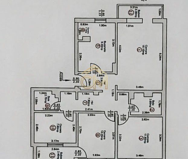 Apartament 4 Camere-2 Bai-2 Balcoane- Pivnita-80 MP - Poză 1