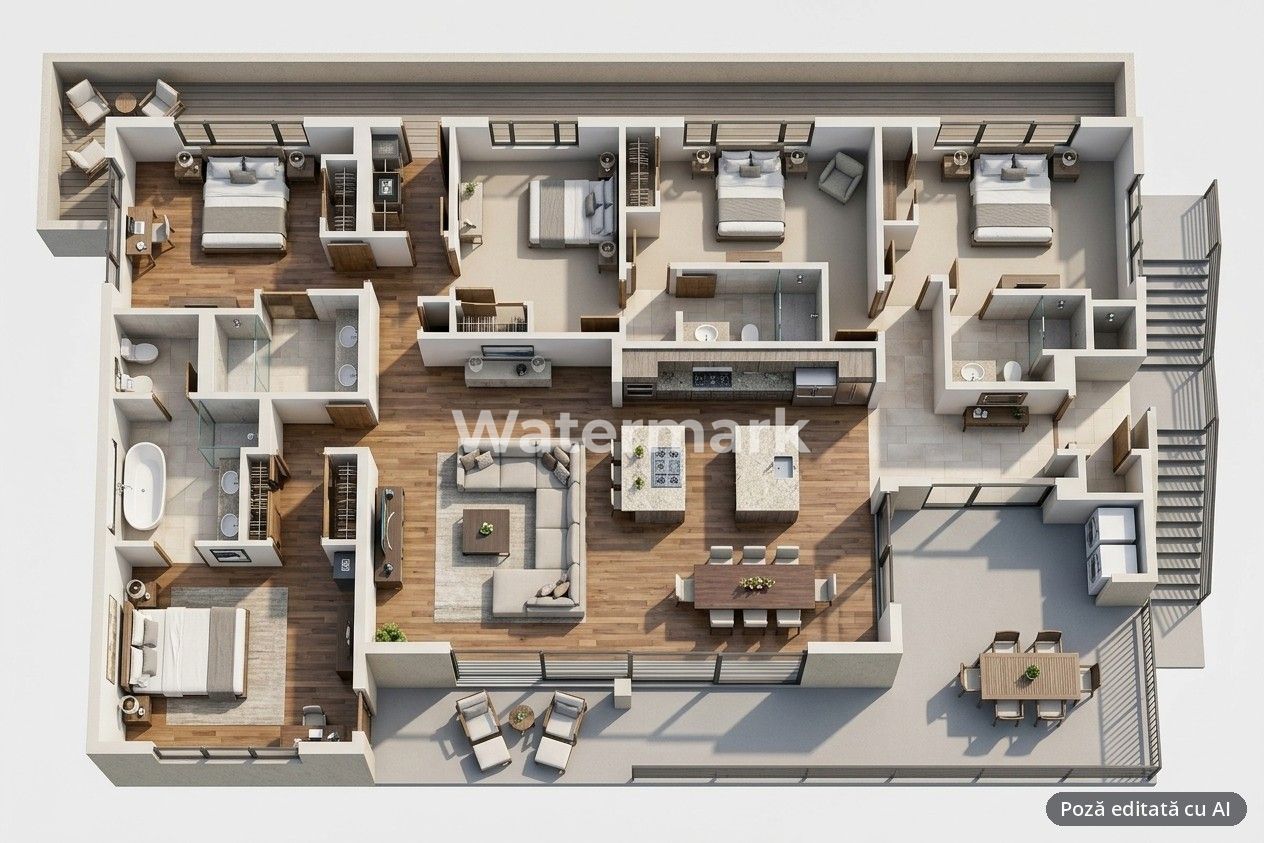 Apartament 3 camere Pipera ultrafinisat - Poză 8