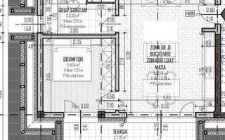Apartament 2 camere, Baciu, bloc nou, balcon 7mp. - Poză 4