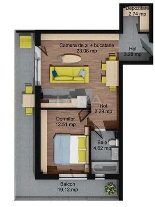 Apartament Modern cu 2 Camere în Baciu - Zona Regal - Poză 3