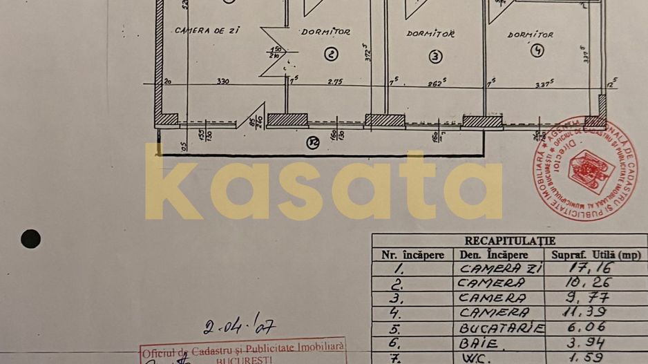Apartament de 4 camere de vânzare | Calea Dorobanților | Decomandat - Schiță 19