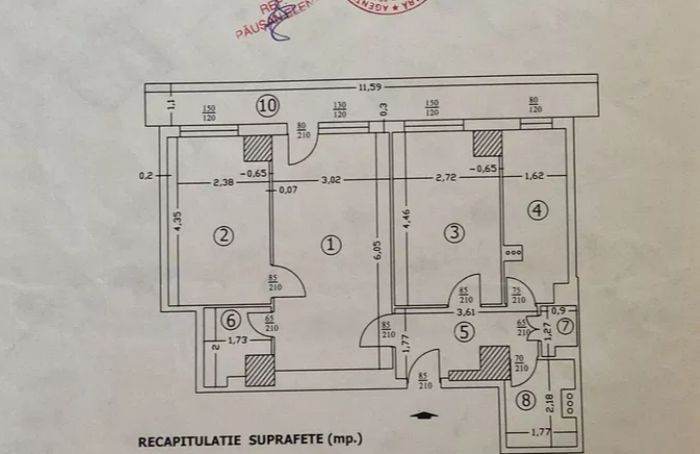 APARTAMENT 3 CAMERE LUX | DRUMUL TABEREI | METROU | CENTRALA - Poză 7
