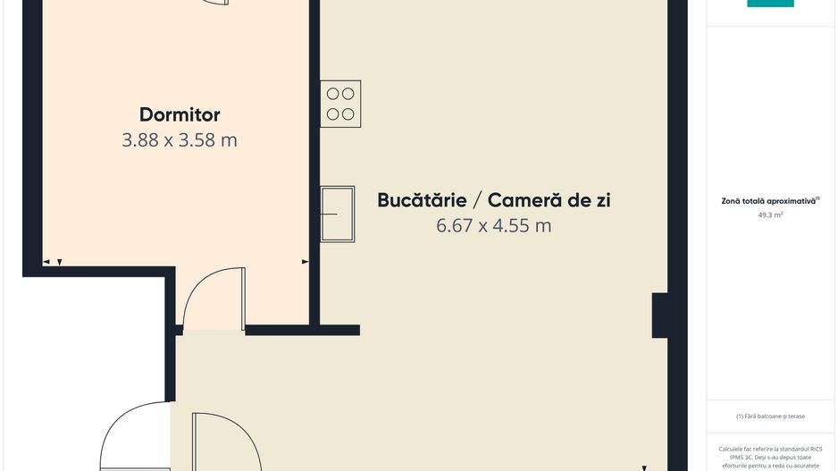 Apartament 2 camere, Dumbravița, zonă liniștită - Poză 7