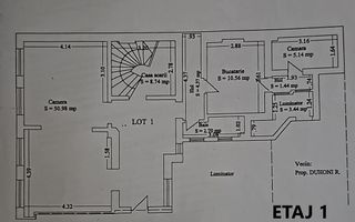 Apartament 3 camere tip duplex | 167 mp | Ultracentral | Plaja Modern - Schiță 14