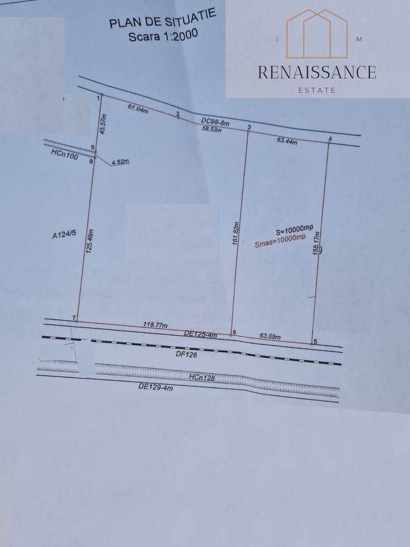 Mosnita Noua Teren 10.000mp | Front 63m | La asfalt - Zona de Case - Poză 3