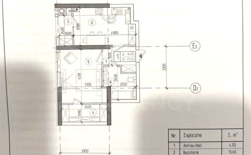 Vânzare, apartament, 1 camera + living, strada Nicolae Dimo, Durlești - Poză 4