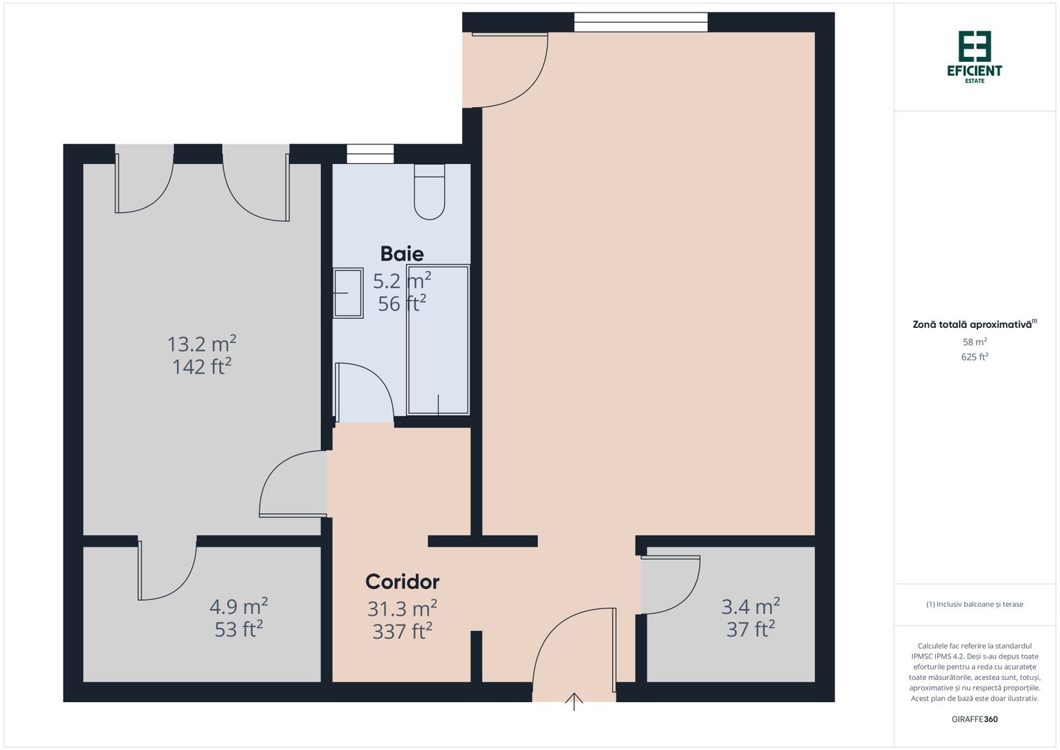 Apartament nou cu 2 camere et. 3 și loc de parcare - Giroc - Timișoara - Poză 16